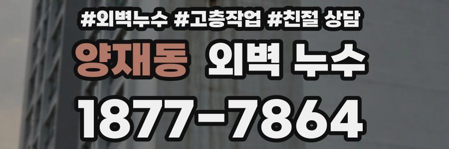 양재동 외벽 누수