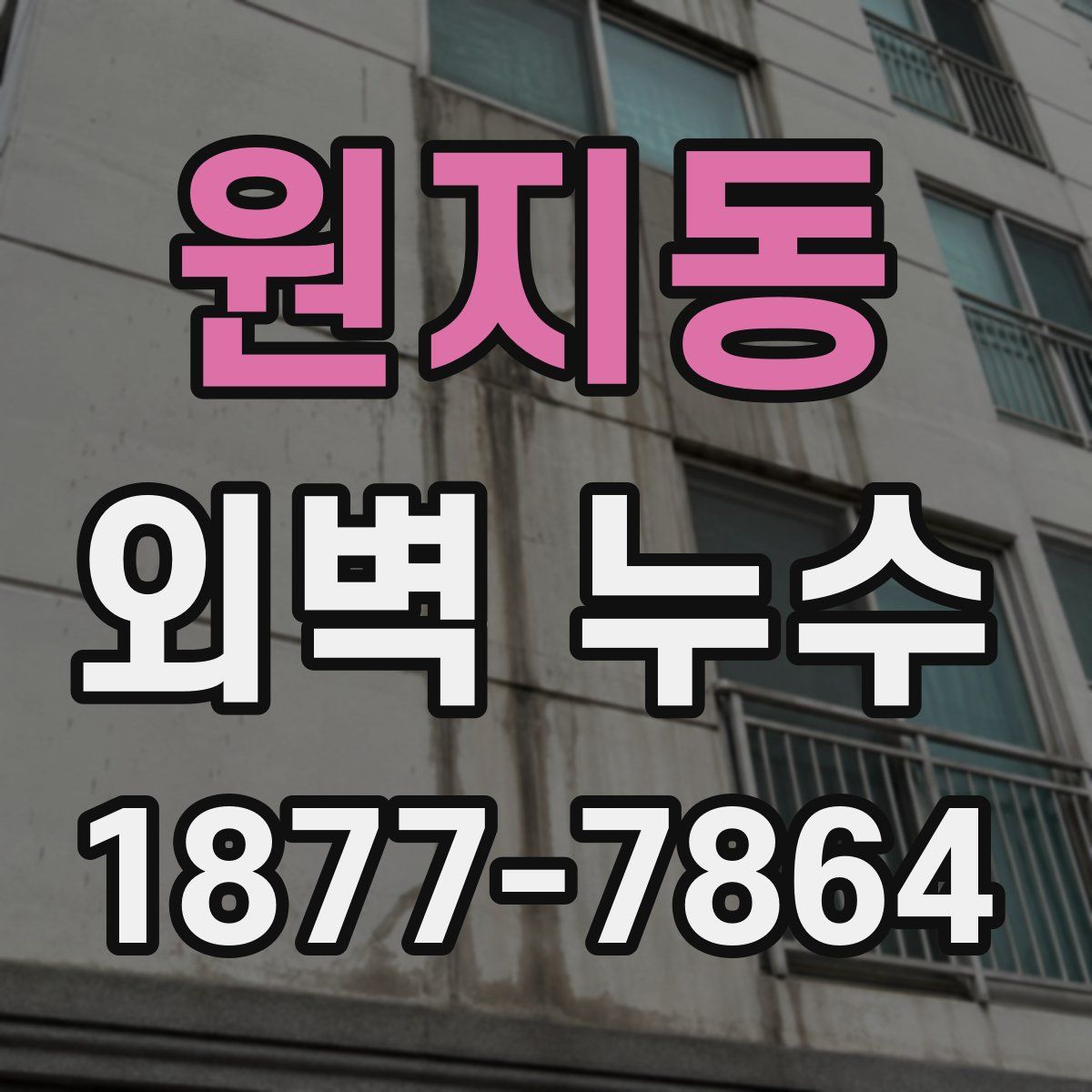 원지동 외벽 누수