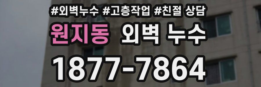 원지동 외벽 누수