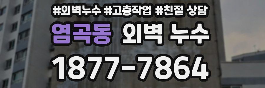 염곡동 외벽 누수