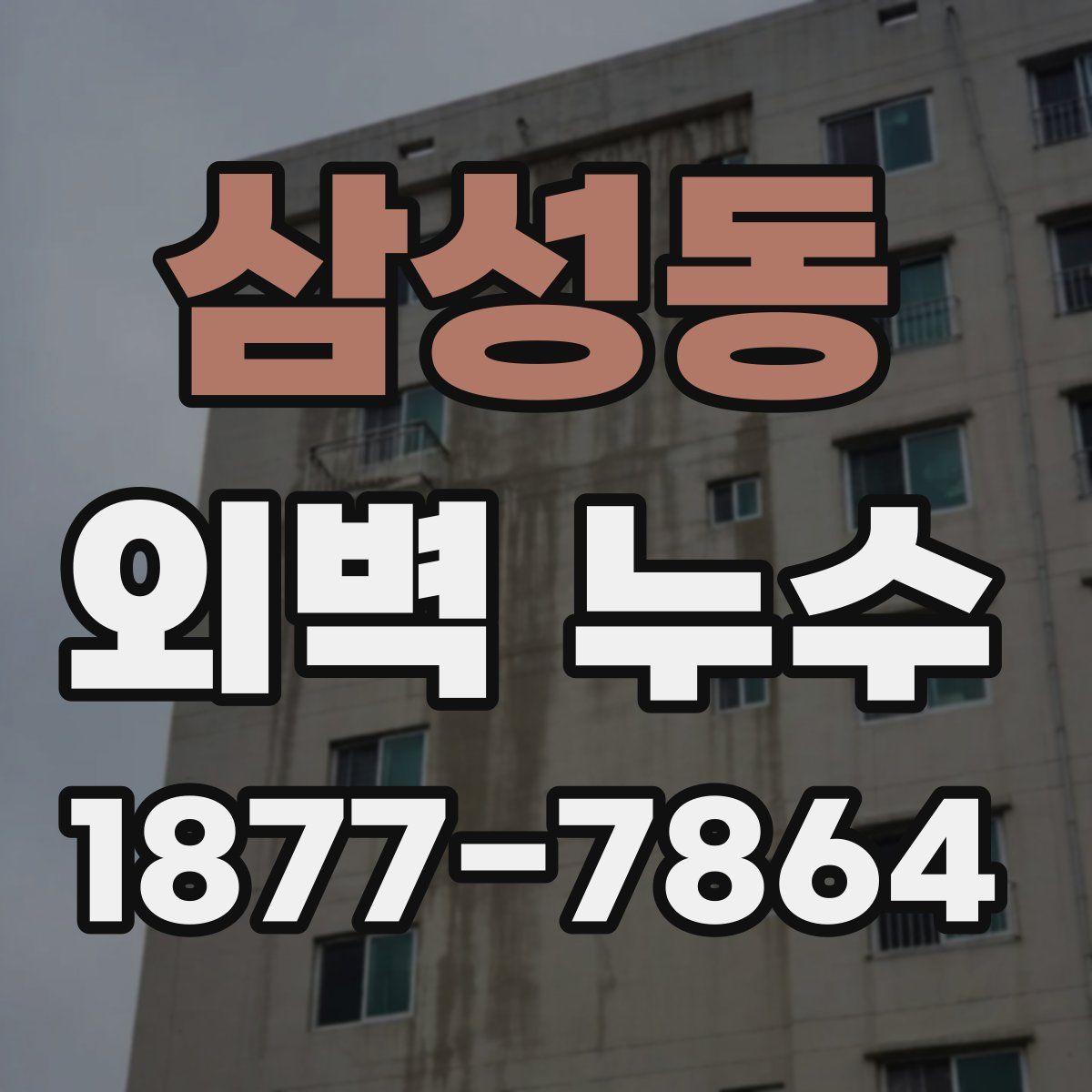 삼성동 외벽 누수