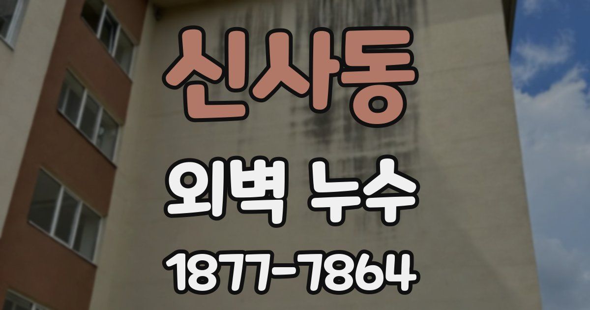 신사동 외벽 누수