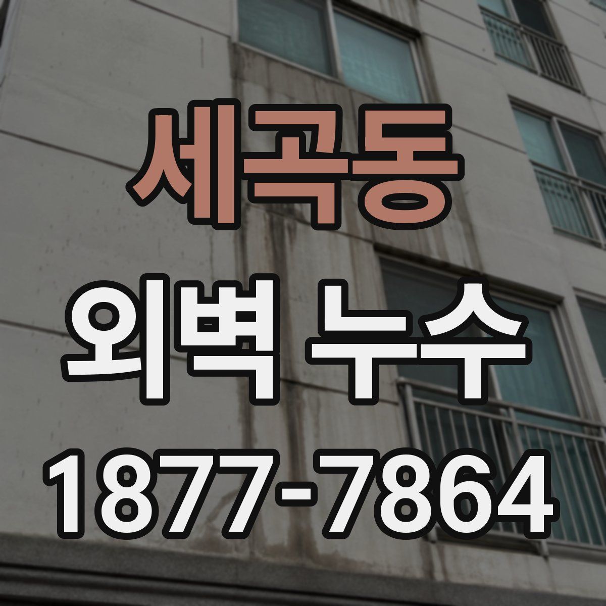 세곡동 외벽 누수