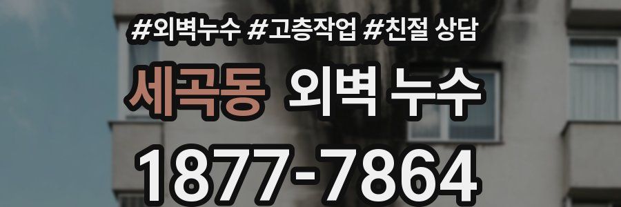 세곡동 외벽 누수