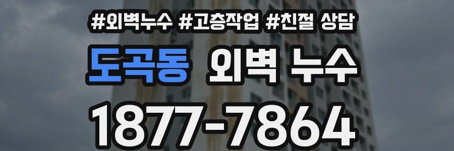 도곡동 외벽 누수