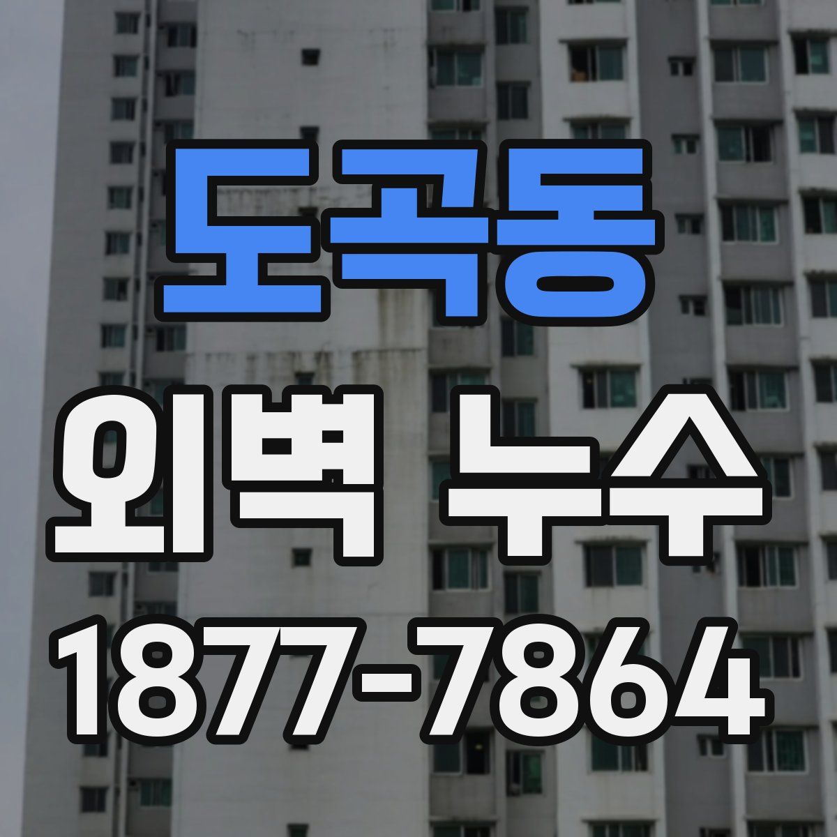 도곡동 외벽 누수