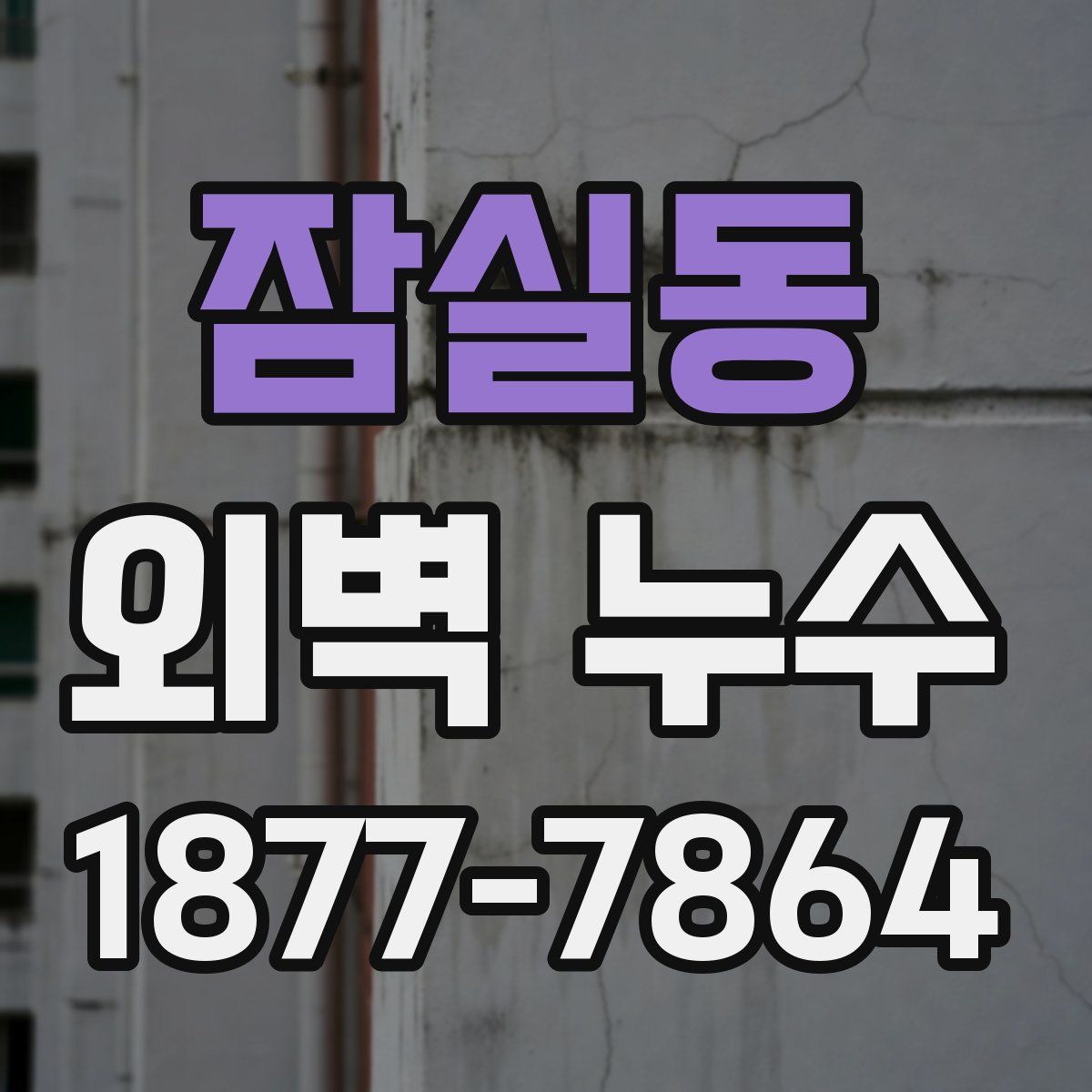 잠실동 외벽 누수