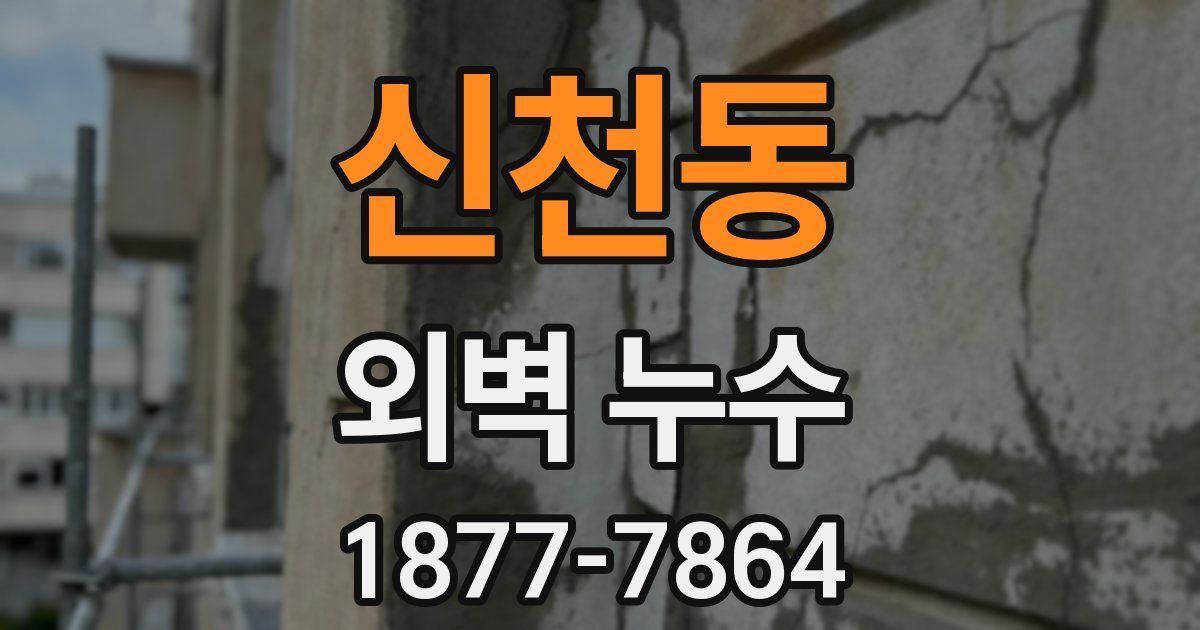 신천동 외벽 누수
