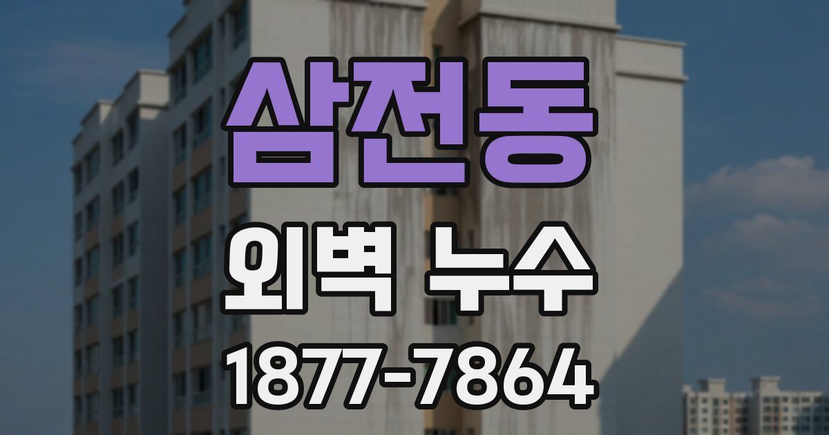 삼전동 외벽 누수