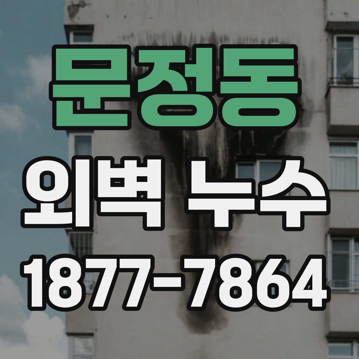 문정동 외벽 누수