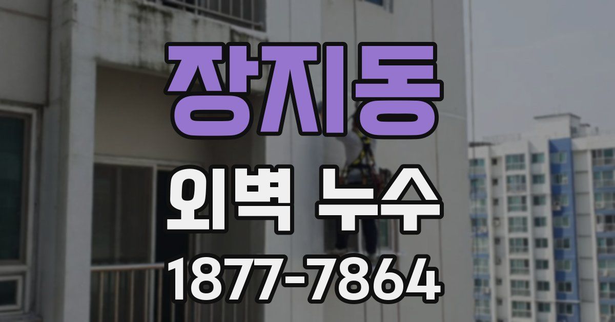 장지동 외벽 누수