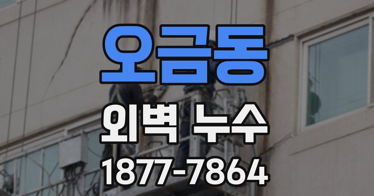 오금동 외벽 누수