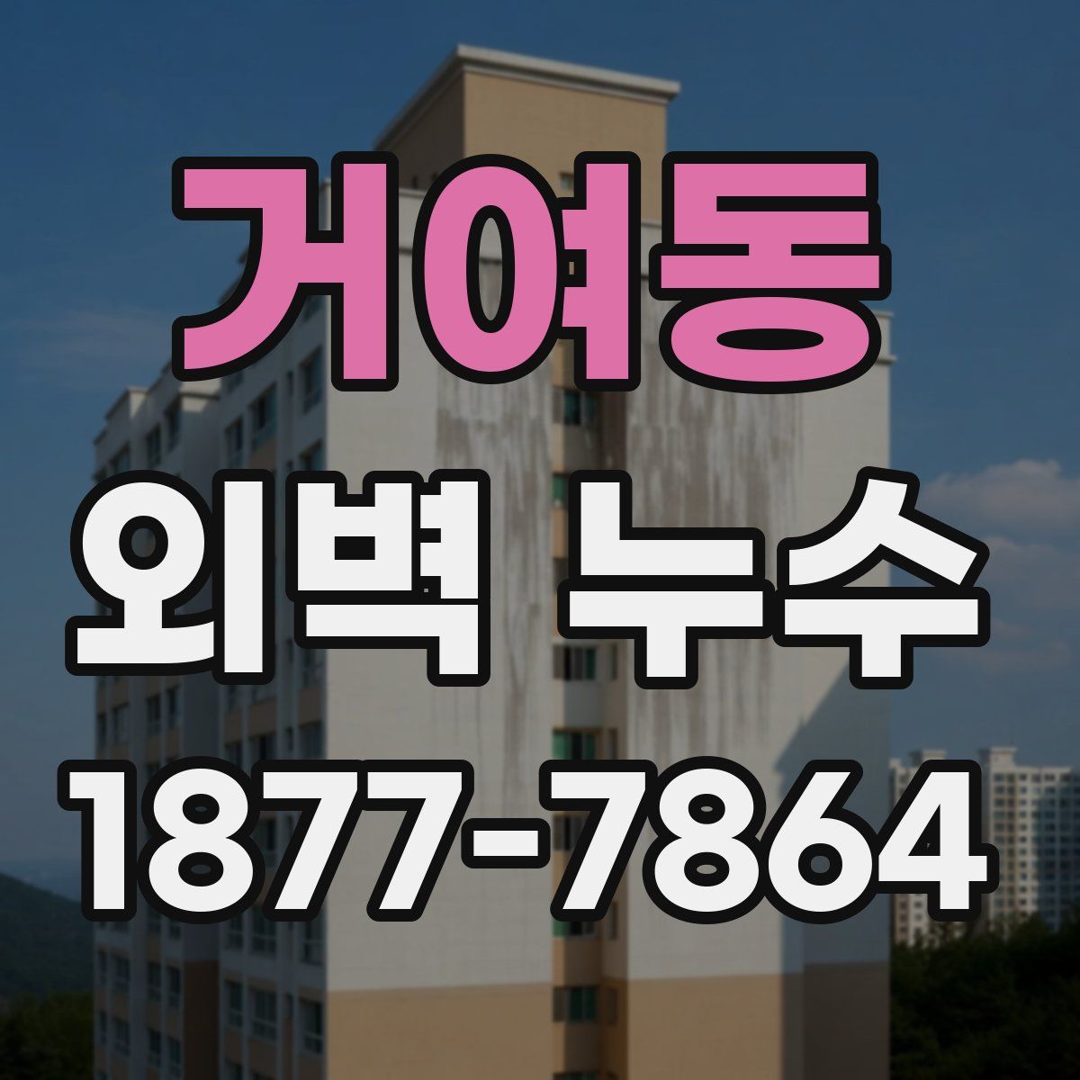거여동 외벽 누수