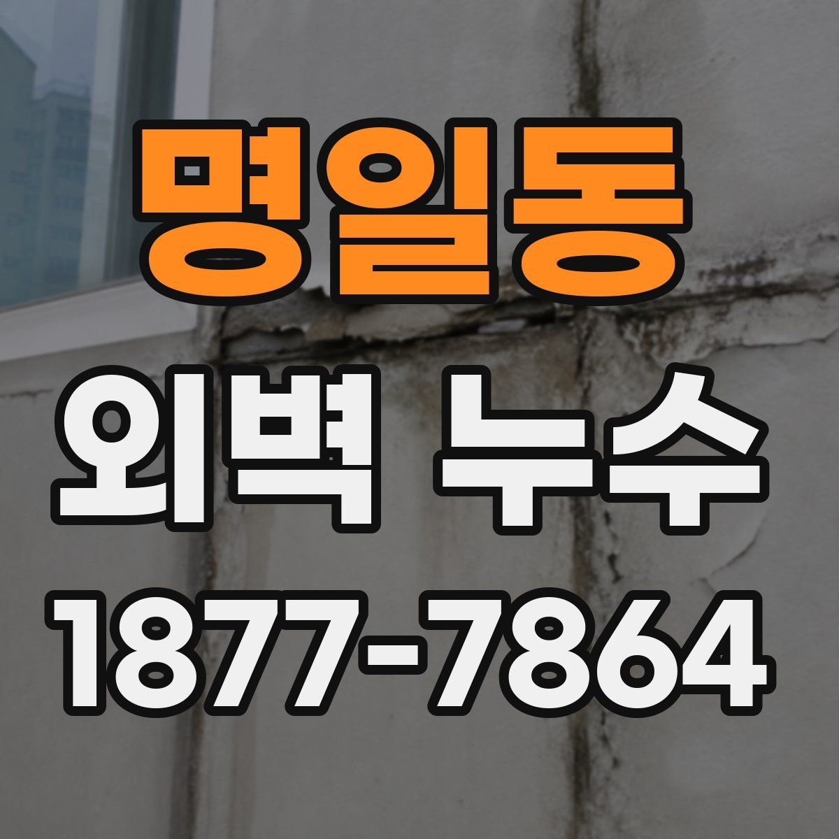 명일동 외벽 누수