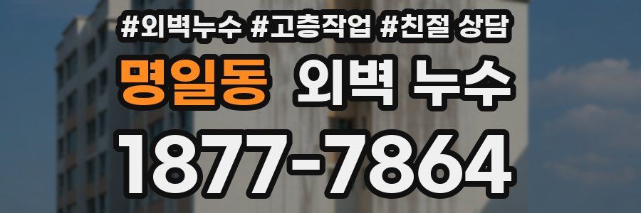 명일동 외벽 누수