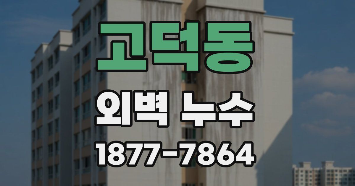 고덕동 외벽 누수