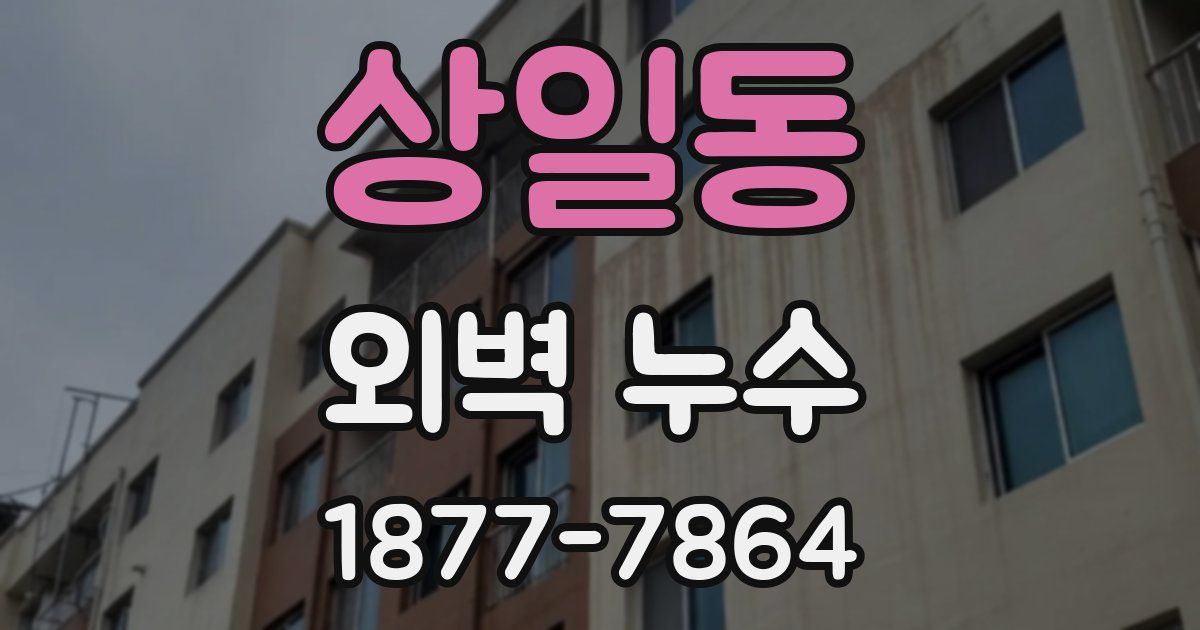 상일동 외벽 누수