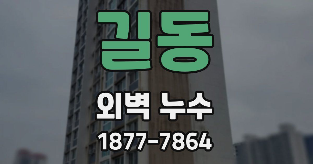 길동 외벽 누수