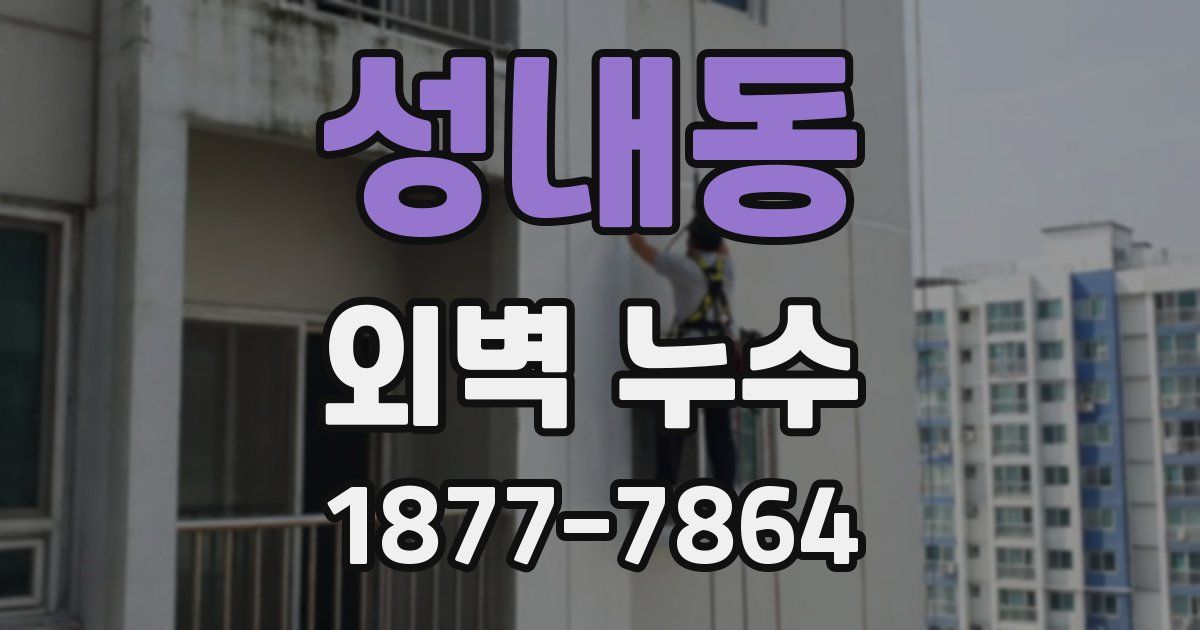 성내동 외벽 누수