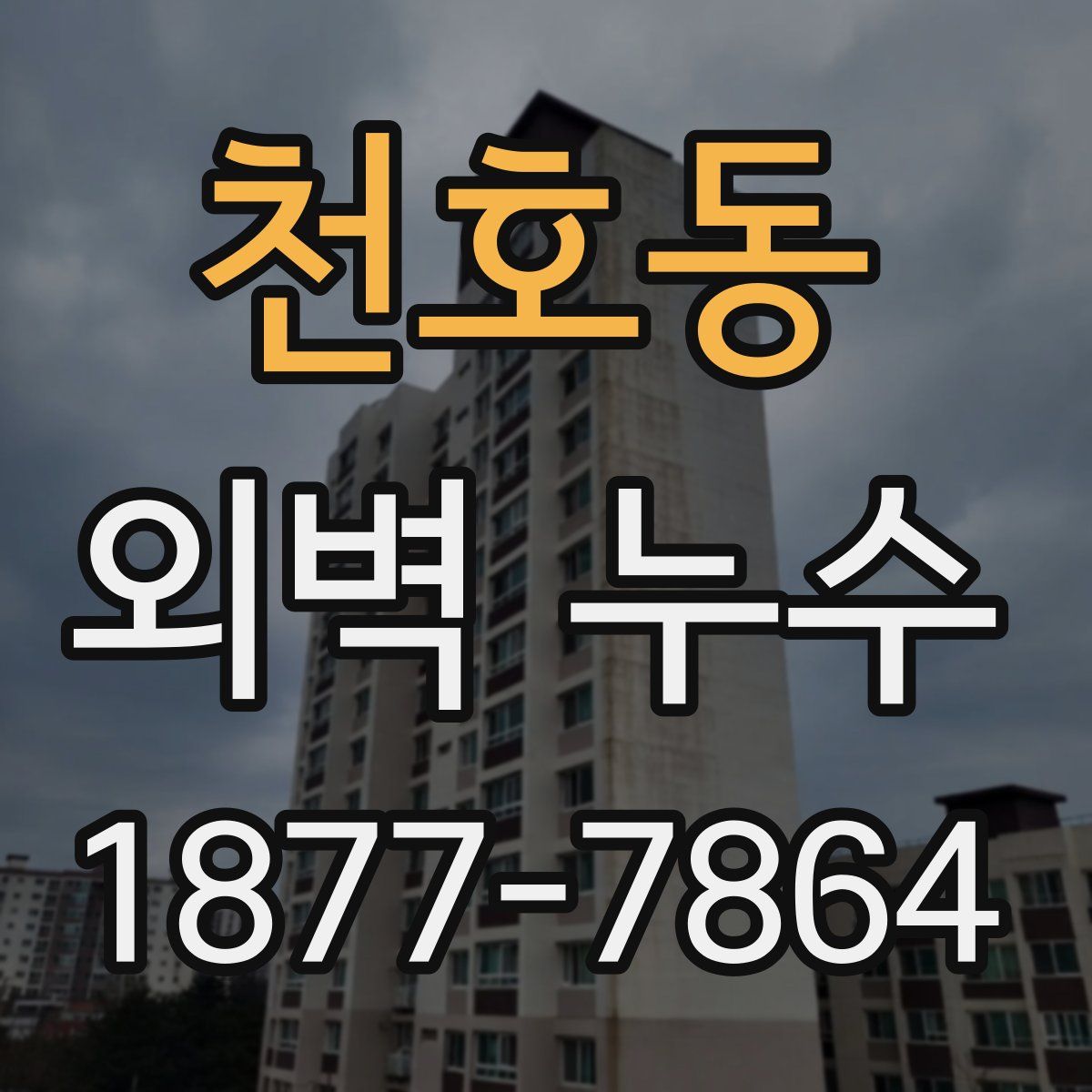 천호동 외벽 누수