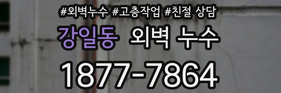 강일동 외벽 누수