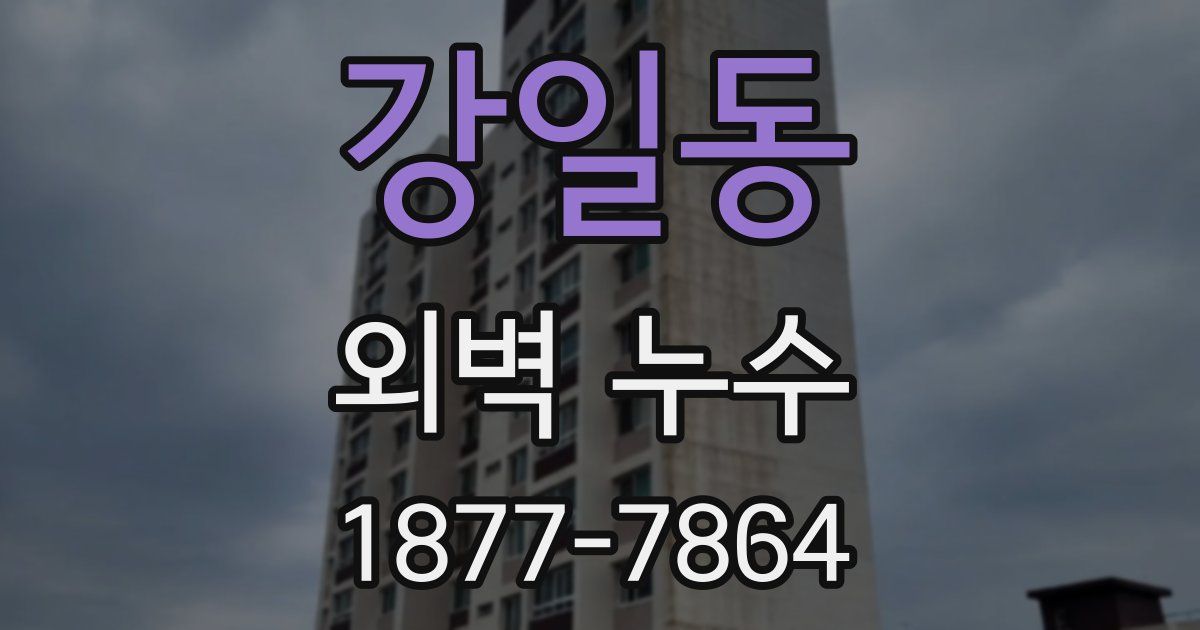 강일동 외벽 누수