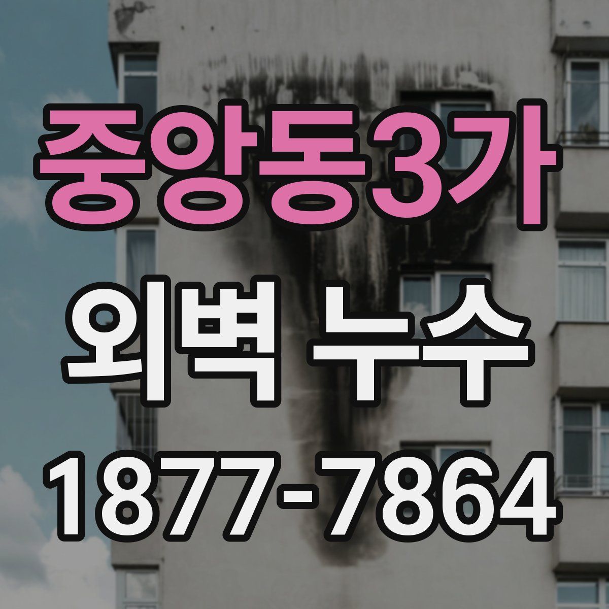 중앙동3가 외벽 누수