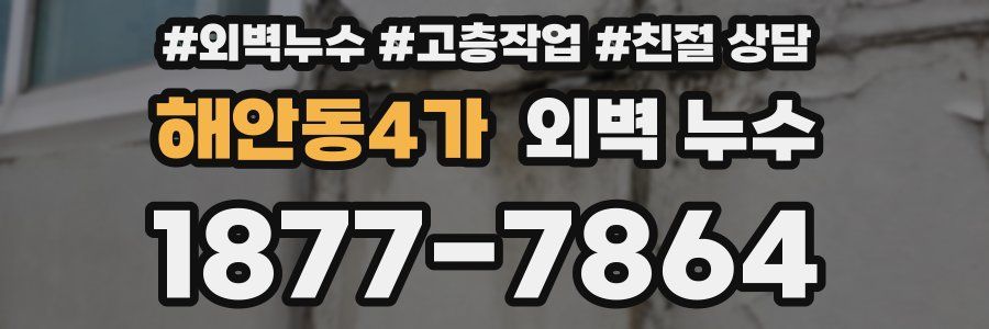 해안동4가 외벽 누수