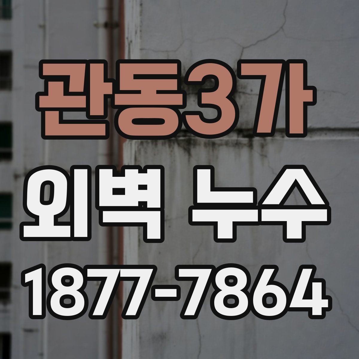 관동3가 외벽 누수 보수업체 선택 시 살펴볼 기준