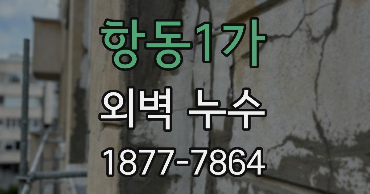 항동1가 외벽 누수