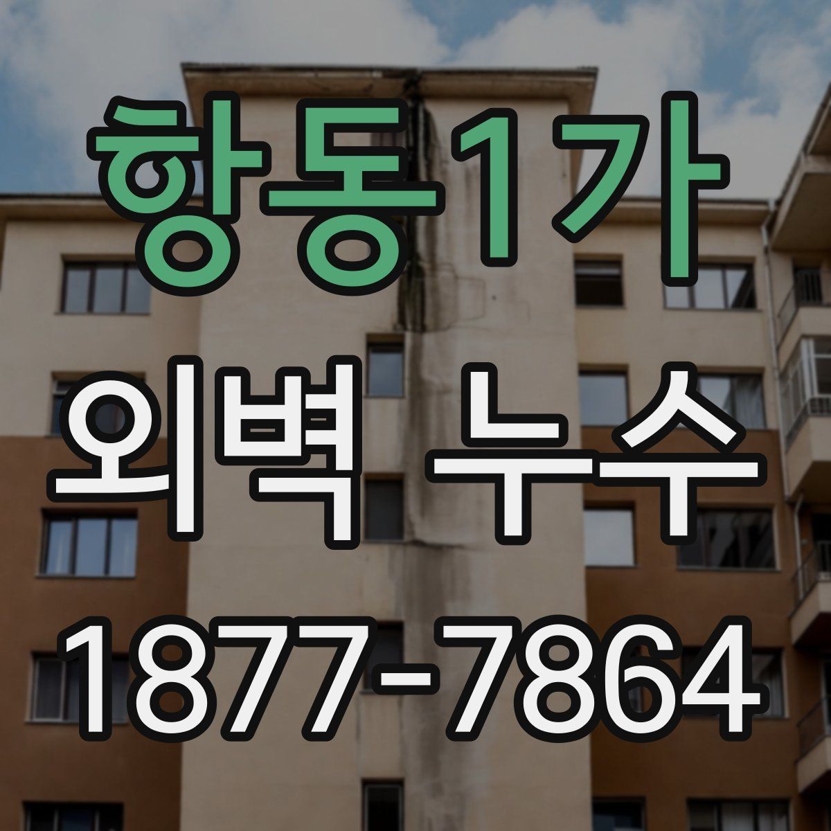 항동1가 외벽 누수