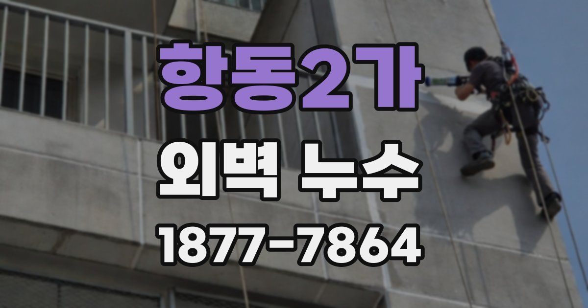항동2가 외벽 누수