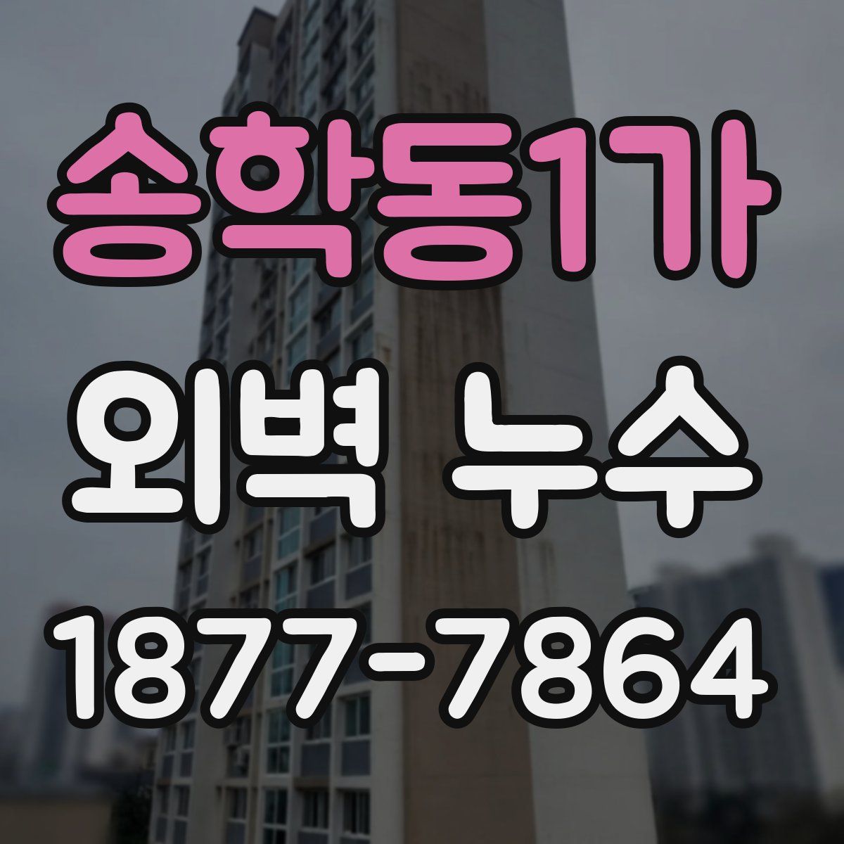 송학동1가 외벽 누수