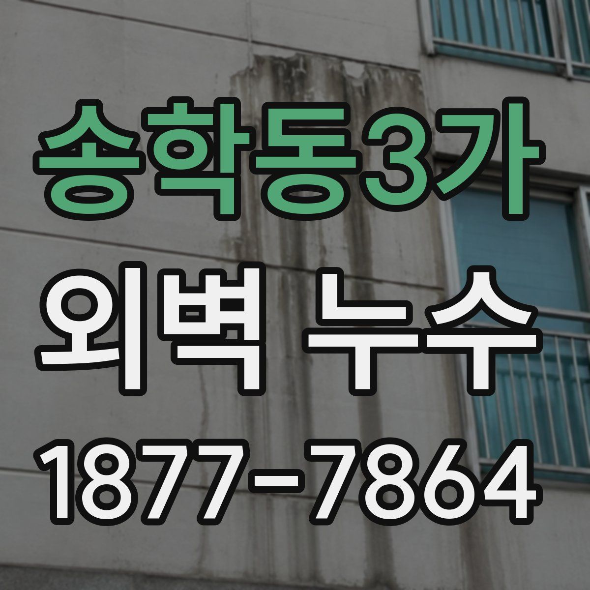송학동3가 외벽 누수