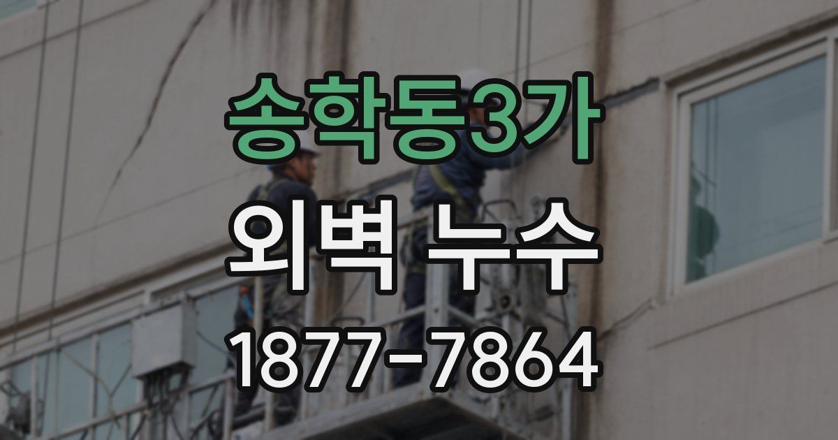 송학동3가 외벽 누수