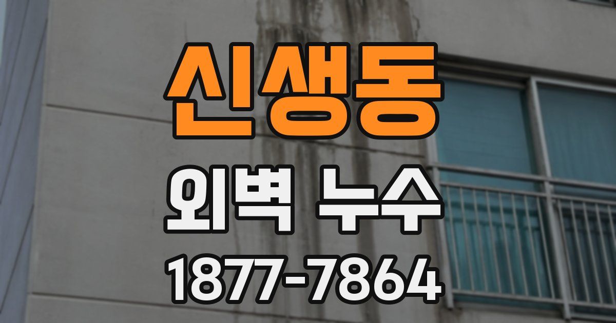 신생동 외벽 누수