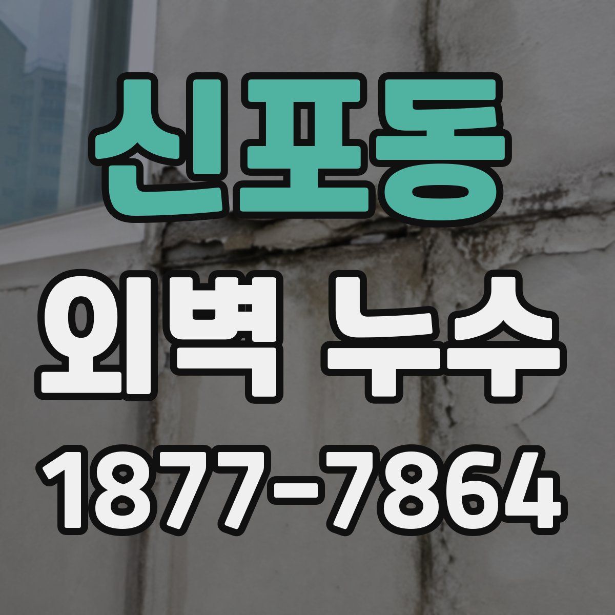 신포동 외벽 누수