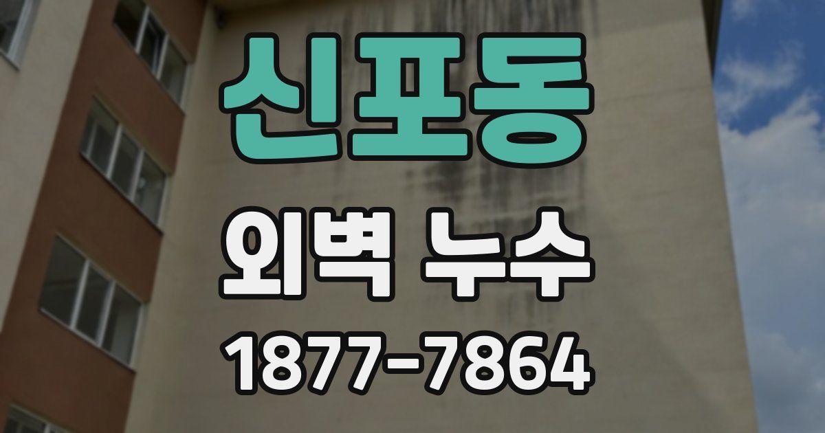 신포동 외벽 누수