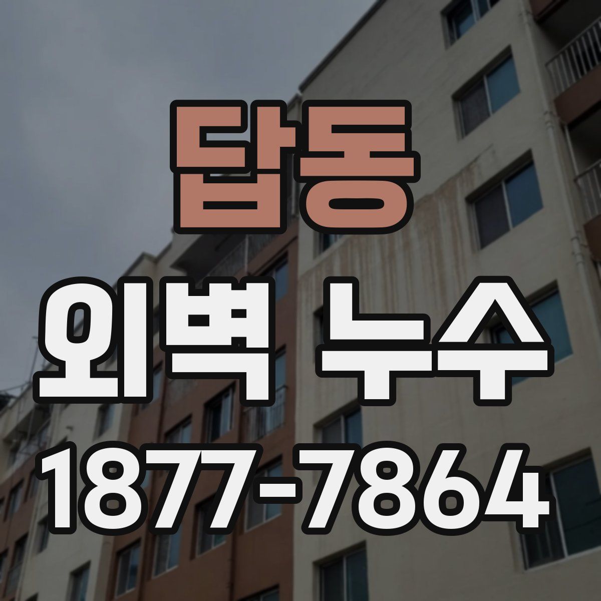 답동 외벽 누수