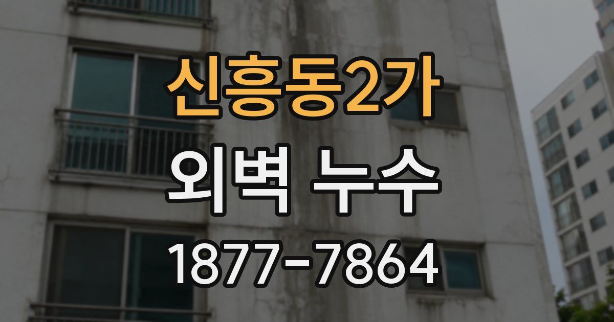 신흥동2가 외벽 누수