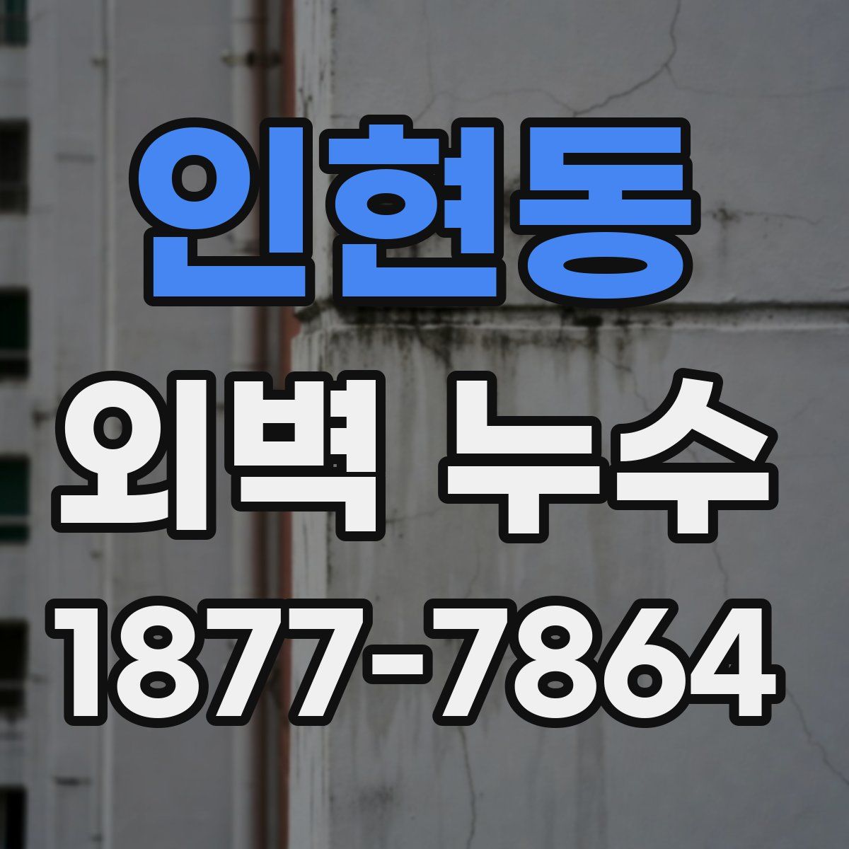 인현동 외벽 누수