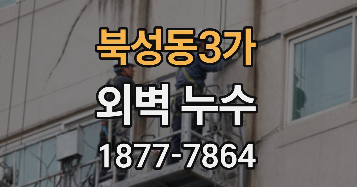 북성동3가 외벽 누수
