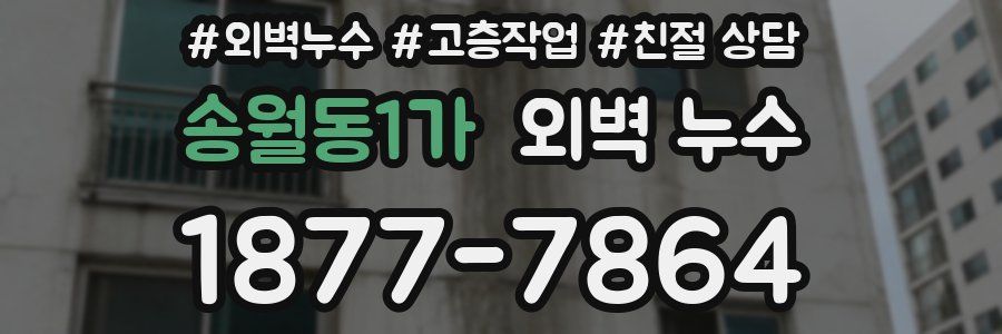 송월동1가 외벽 누수