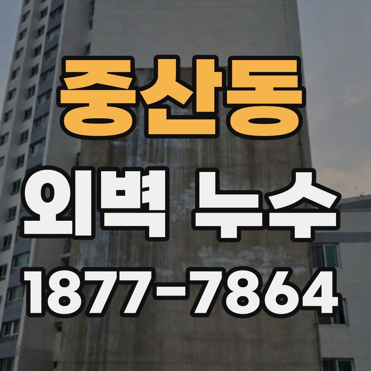 중산동 외벽 누수