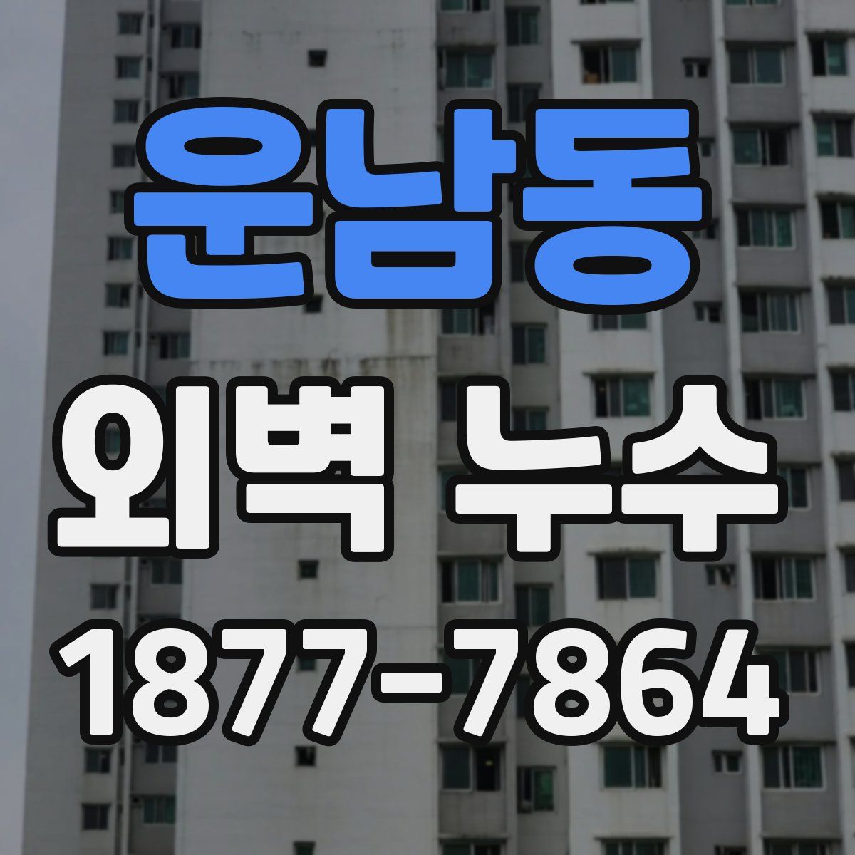 운남동 외벽 누수