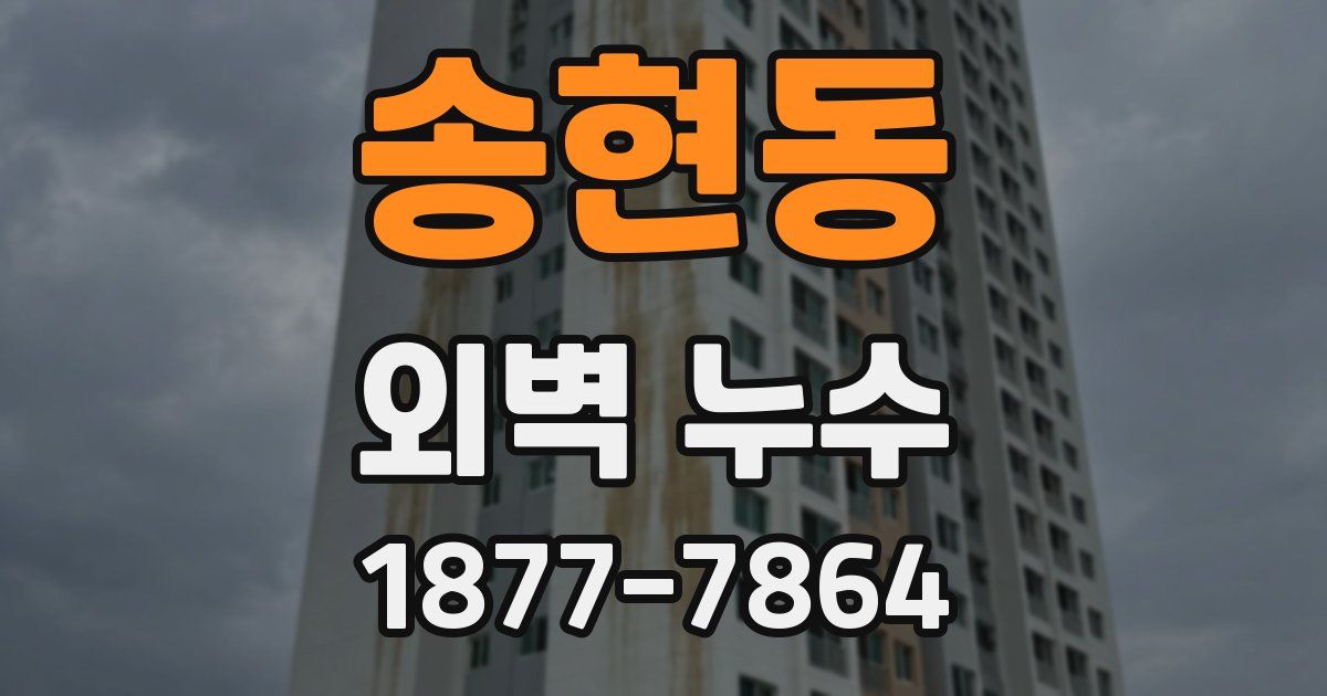 송현동 외벽 누수