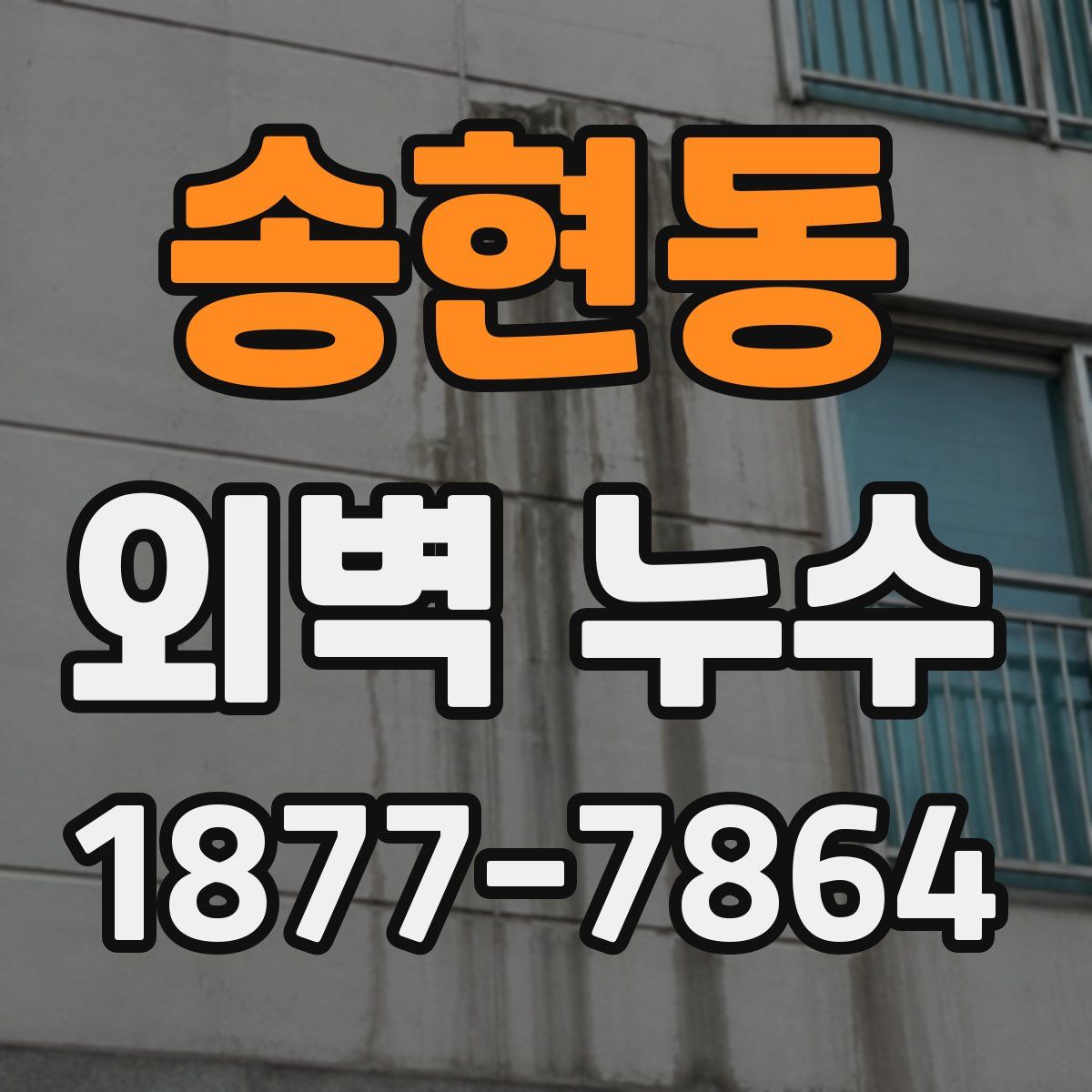 송현동 외벽 누수