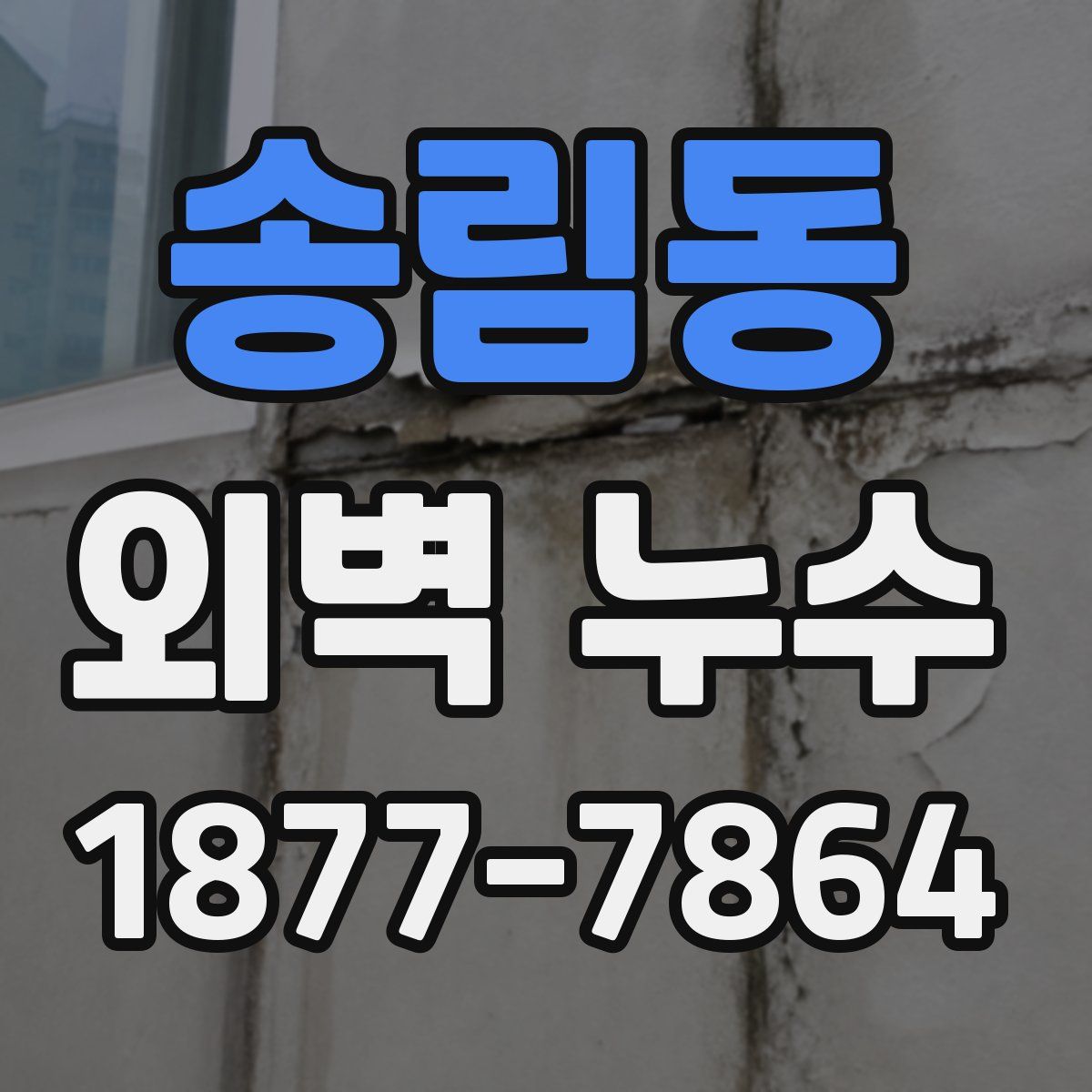 송림동 외벽 누수