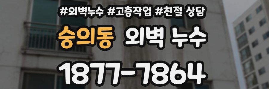 숭의동 외벽 누수
