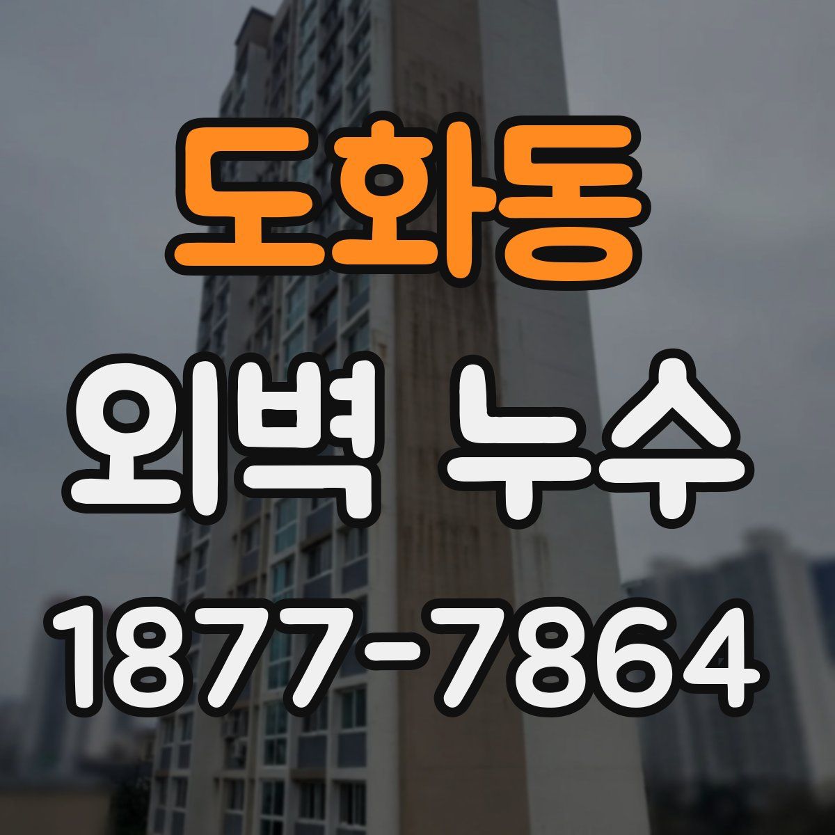 도화동 외벽 누수